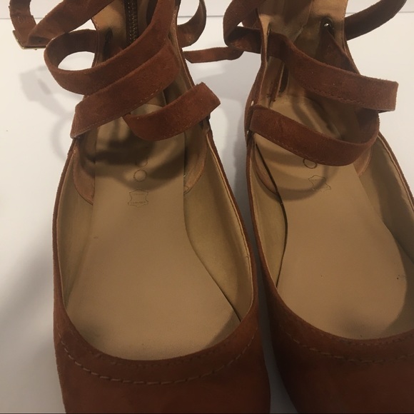 Ankle strap, suede flats, from Aldo. - Picture 3 of 4